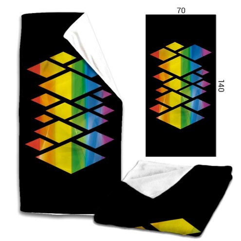 Rainbow Kristalle Microfaser Badetuch