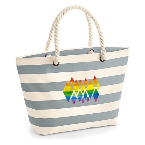 Rainbow Kristalle Shopping Bag/Strandtasche