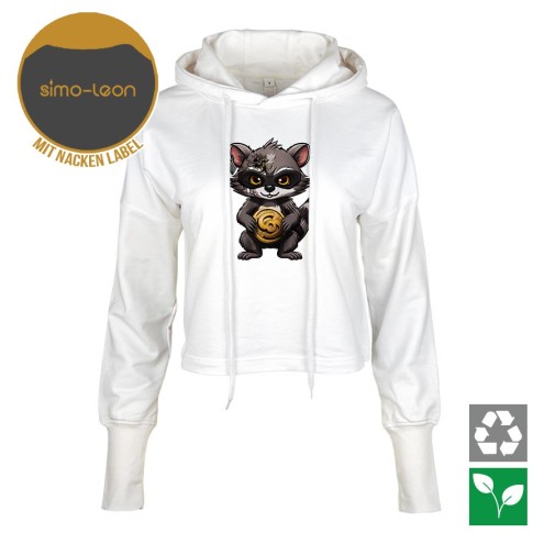 Simo-Leon Cropped Hoodie women