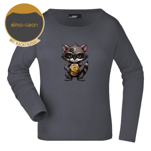 Simo-Leon Baumwoll Langarm Shirt women