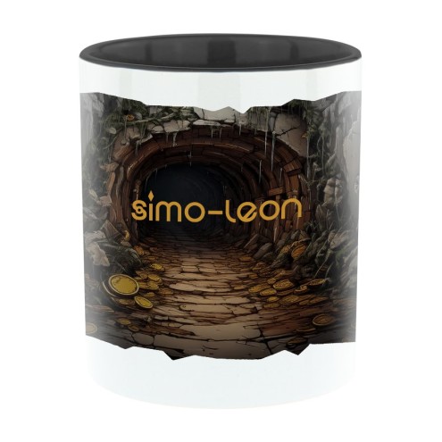 Simo-Leon Bi-Color Tasse schwarz