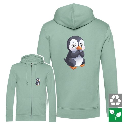 Stalker Pinguin Organic Zipped Hoodie