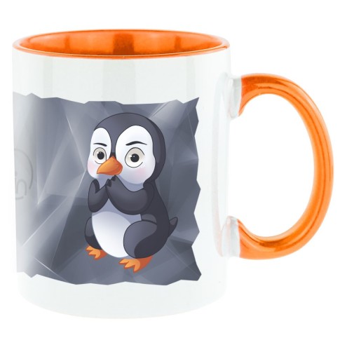Stalker Pinguin Bi-Color Tasse orange