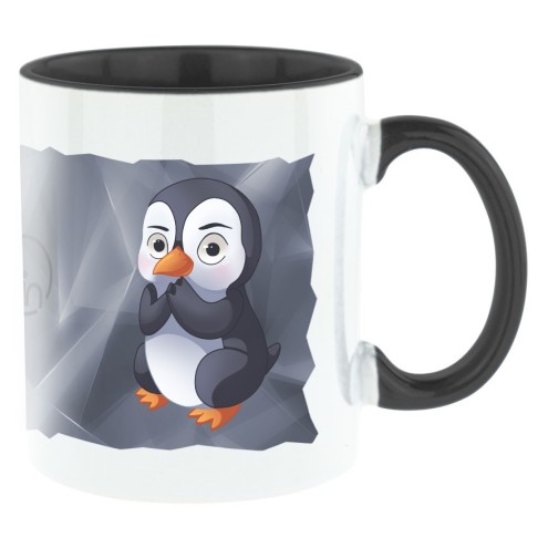 Stalker Pinguin Bi-Color Tasse schwarz