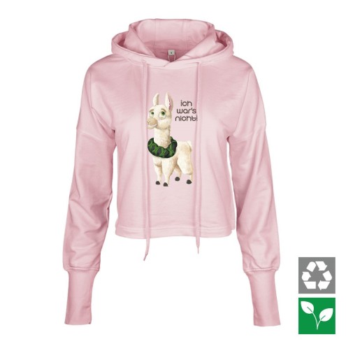 unschulds llama Cropped Hoodie women