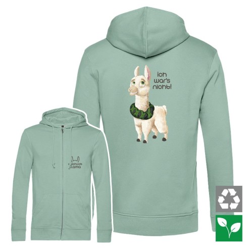 unschulds llama Organic Zipped Hoodie