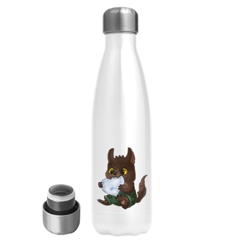 Kaugummitier WEREWOLF Edelstahl Trinkflasche 500ml