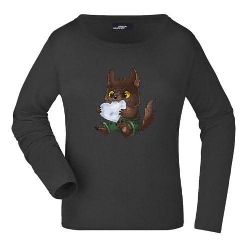 Kaugummitier WEREWOLF Baumwoll Langarm Shirt women