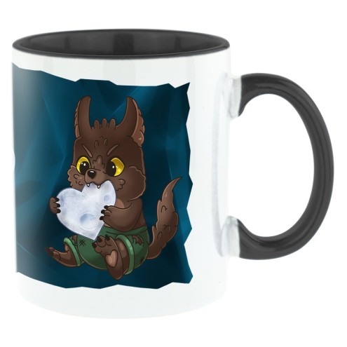 Kaugummitier WEREWOLF Bi-Color Tasse schwarz