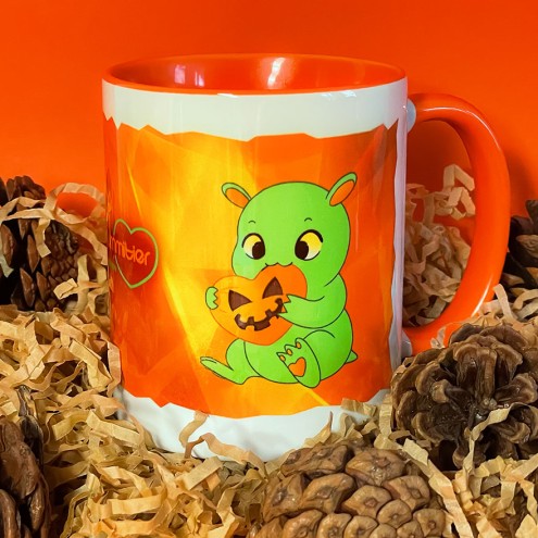 Kaugummitier SWEET & SOUR Edition Bi-Color Tasse ORANGE
