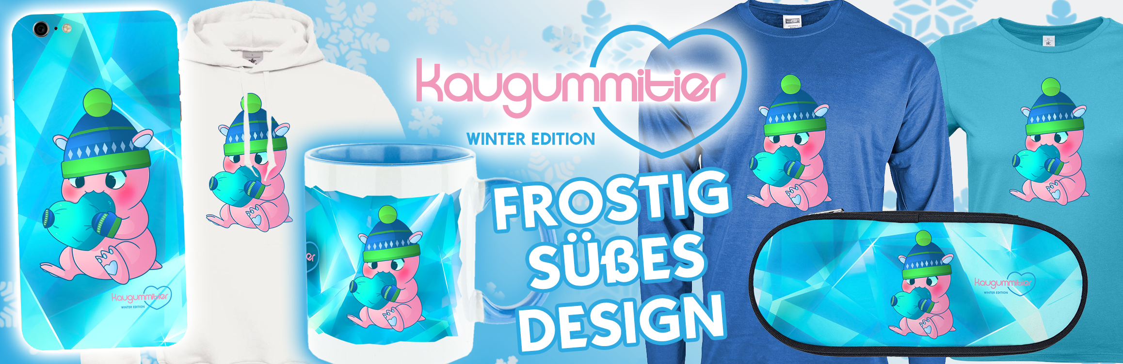 Kaugummitier Winter Edition